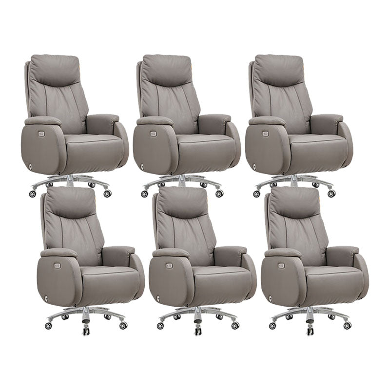 18"W Contemporary Office Chair Chrome Tilt Mechanism Swivel Chair 6 Piece Set Clearhalo 'furn' 'furn_office_chair' 'Furniture' 'Office Chairs' 'Office Furniture' 'office_chair' 6140006