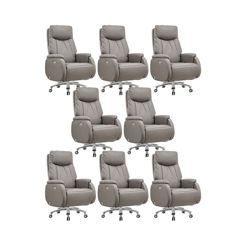 18"W Contemporary Office Chair Chrome Tilt Mechanism Swivel Chair 8 Piece Set Clearhalo 'furn' 'furn_office_chair' 'Furniture' 'Office Chairs' 'Office Furniture' 'office_chair' 6140009