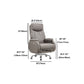 18"W Contemporary Office Chair Chrome Tilt Mechanism Swivel Chair Clearhalo 'furn' 'furn_office_chair' 'Furniture' 'Office Chairs' 'Office Furniture' 'office_chair' 6140011