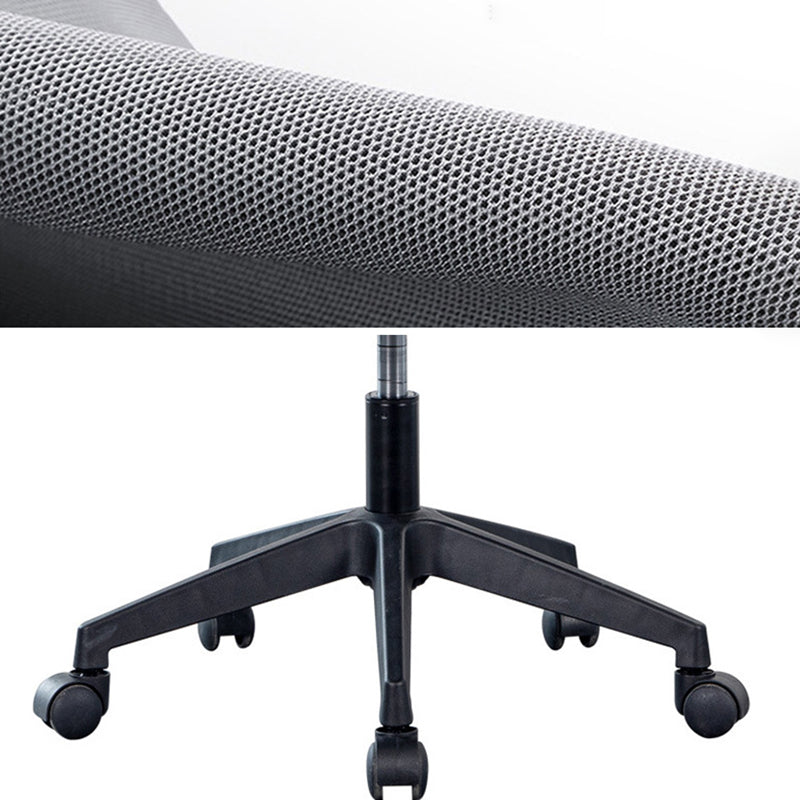 Black Contemporary Office Chair Breathable Air Grid Upholstered Desk Chair Clearhalo 'furn' 'furn_office_chair' 'Furniture' 'Office Chairs' 'Office Furniture' 'office_chair' 6140023