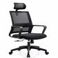 Black Contemporary Office Chair Breathable Air Grid Upholstered Desk Chair Clearhalo 'furn' 'furn_office_chair' 'Furniture' 'Office Chairs' 'Office Furniture' 'office_chair' 6140027