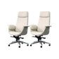 Modern Arms Included Chair High-Back Leather Desk Chair with Wheels Beige 2 Piece Set Clearhalo 'furn' 'furn_office_chair' 'Furniture' 'Office Chairs' 'Office Furniture' 'office_chair' 6140039