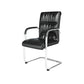 No Distressing Leather Office Chair High Back Fixed Arms Chair