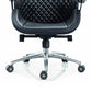 Fixed Arms Swivel Office Chair Faux Leather and Chrome Frame Managers Chair Clearhalo 'furn' 'furn_office_chair' 'Furniture' 'Office Chairs' 'Office Furniture' 'office_chair' 6140079