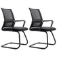 Contemporary Office Chair Mesh Computer Chair Ergonomic Mid Back Chair 2 Piece Set Casters Not Included Clearhalo 'furn' 'furn_office_chair' 'Furniture' 'Office Chairs' 'Office Furniture' 'office_chair' 6140098