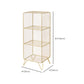 11" Wide Glam Shelf Bookcase Closed Back Gold Metal Bookcase Clearhalo 'Bookcases' 'furn' 'furn_bookcases' 'Furniture' 'Office Furniture' 6140368