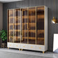 Glam Bookcase in acciaio inossidabile Standard con scaffale delle porte per l'home office