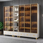 Glam Bookcase in acciaio inossidabile Standard con scaffale delle porte per l'home office