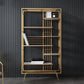 Libreria glam metal etagere scaffale per la sala di studio 70,9 "h x 11,8" w