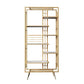 Libreria glam metal etagere scaffale per la sala di studio 70,9 "h x 11,8" w