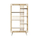 Libreria glam metal etagere scaffale per la sala di studio 70,9 "h x 11,8" w