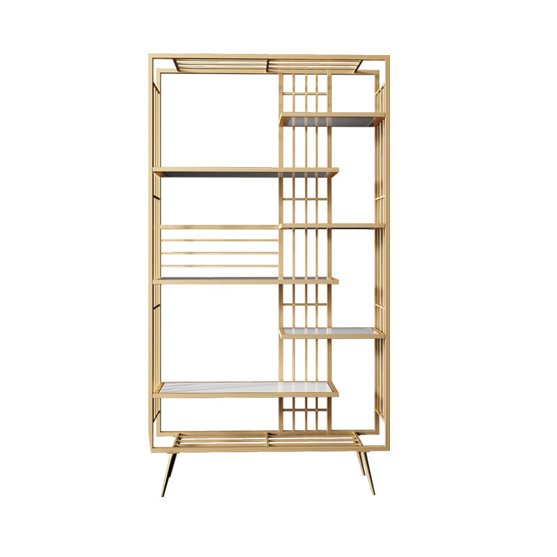 Libreria glam metal etagere scaffale per la sala di studio 70,9 "h x 11,8" w