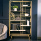 Libreria glam metal etagere scaffale per la sala di studio 70,9 "h x 11,8" w