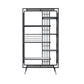 Libreria glam metal etagere scaffale per la sala di studio 70,9 "h x 11,8" w