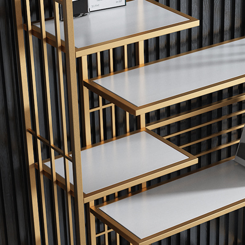 Libreria glam metal etagere scaffale per la sala di studio 70,9 "h x 11,8" w