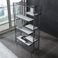 Libreria glam metal etagere scaffale per la sala di studio 70,9 "h x 11,8" w