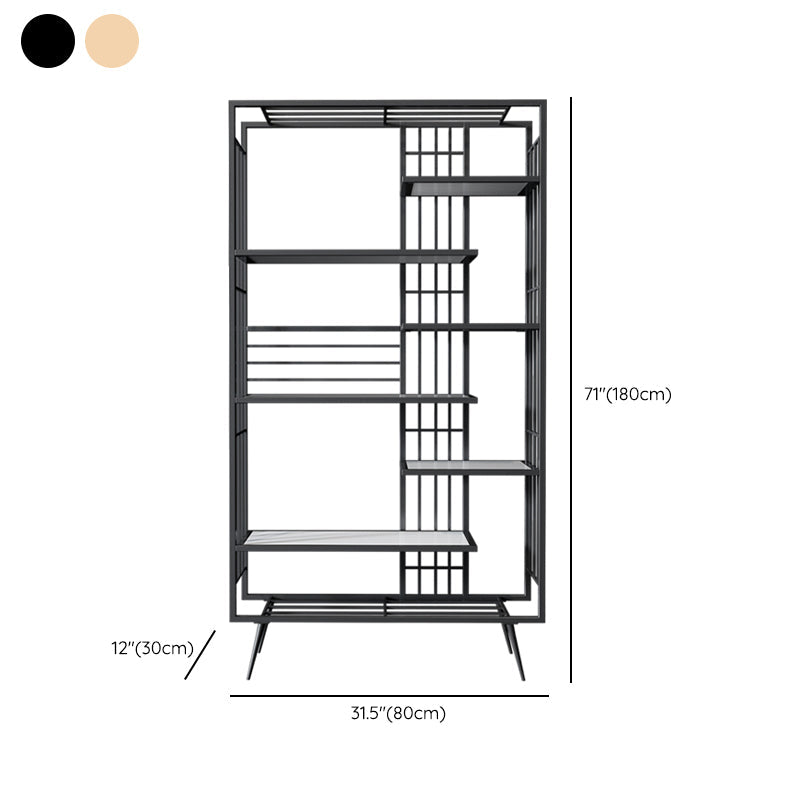 Libreria glam metal etagere scaffale per la sala di studio 70,9 "h x 11,8" w