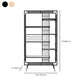 Libreria glam metal etagere scaffale per la sala di studio 70,9 "h x 11,8" w
