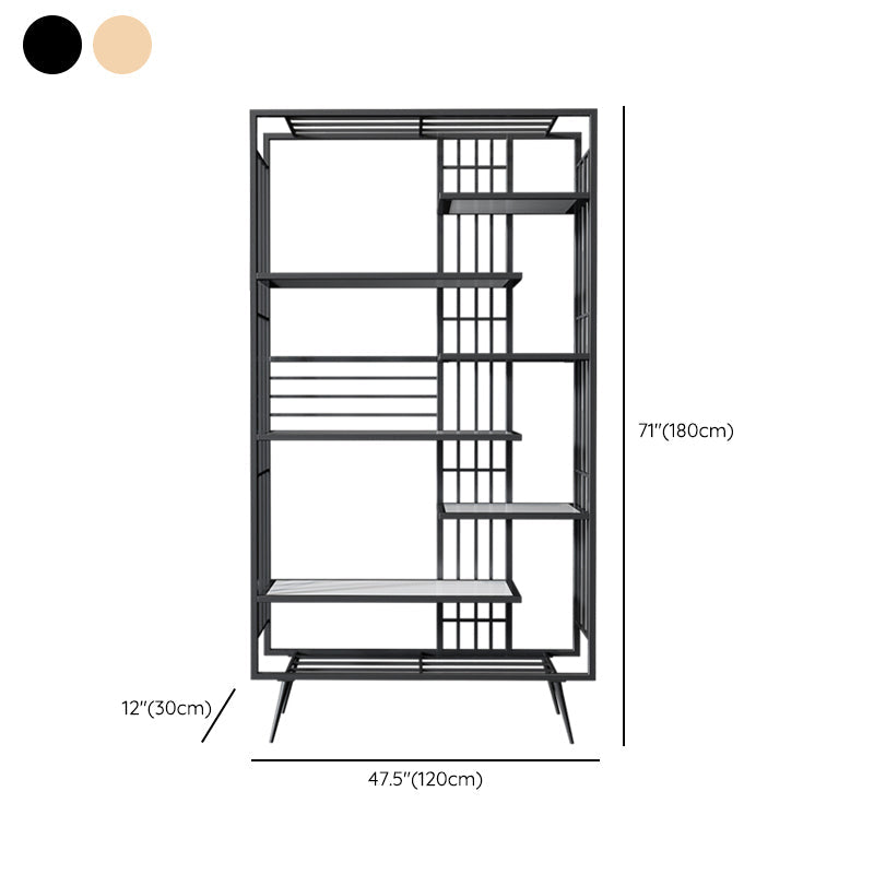 Libreria glam metal etagere scaffale per la sala di studio 70,9 "h x 11,8" w