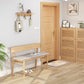 Back Included Bench, 29.5"H Dining Bench with Solid Wood Frame Clearhalo 'Benches' 'Chairs & Seating' 'furn' 'furn_benches' 'Furniture' 'Living Room Furniture' 6140683