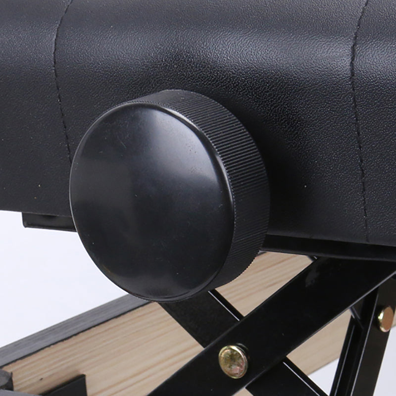 Tufted Piano Bench, Adjustable Upholstery Bench with Wood Legs Clearhalo 'Benches' 'Chairs & Seating' 'furn' 'furn_benches' 'Furniture' 'Living Room Furniture' 6140702