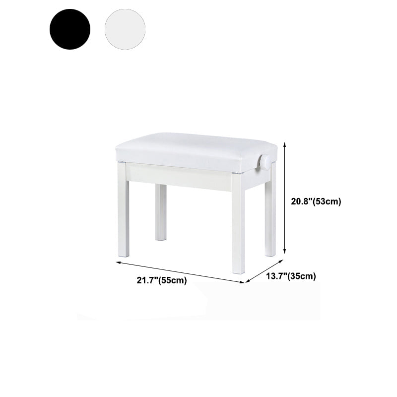 Tufted Piano Bench, Adjustable Upholstery Bench with Wood Legs Clearhalo 'Benches' 'Chairs & Seating' 'furn' 'furn_benches' 'Furniture' 'Living Room Furniture' 6140708