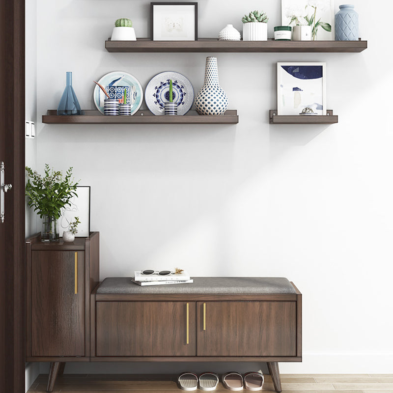 Solid Wood Entryway Bench, 20"H Upholstered Bench with 4 Legs Clearhalo 'Benches' 'Chairs & Seating' 'furn' 'furn_benches' 'Furniture' 'Living Room Furniture' 6140730