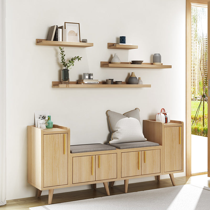 Solid Wood Entryway Bench, 20"H Upholstered Bench with 4 Legs Clearhalo 'Benches' 'Chairs & Seating' 'furn' 'furn_benches' 'Furniture' 'Living Room Furniture' 6140732