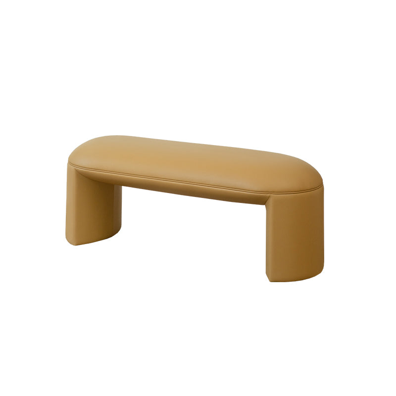 Solid Color Bedroom Bench, Upholstery Included Bench with Sled Base 47"L x 18"W x 17"H Ginger Clearhalo 'Benches' 'Chairs & Seating' 'furn' 'furn_benches' 'Furniture' 'Living Room Furniture' 6140751