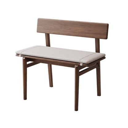 Rustieke eetbank met houten frame, 29,5 "H -bank met 4 poten