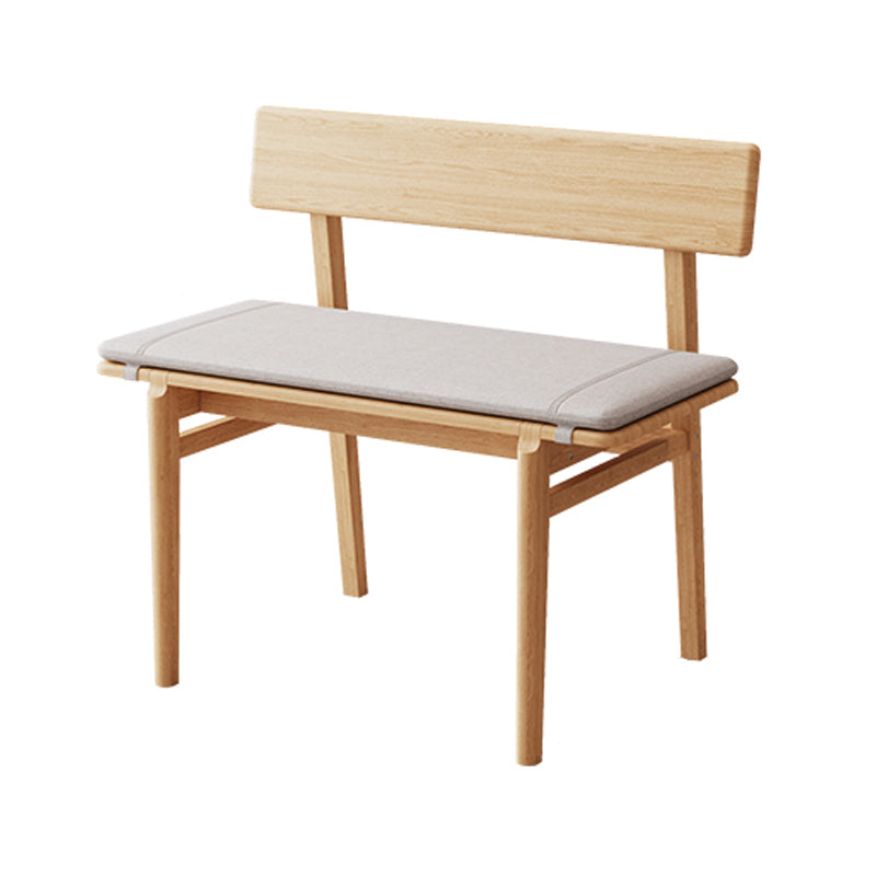 Rustieke eetbank met houten frame, 29,5 "H -bank met 4 poten