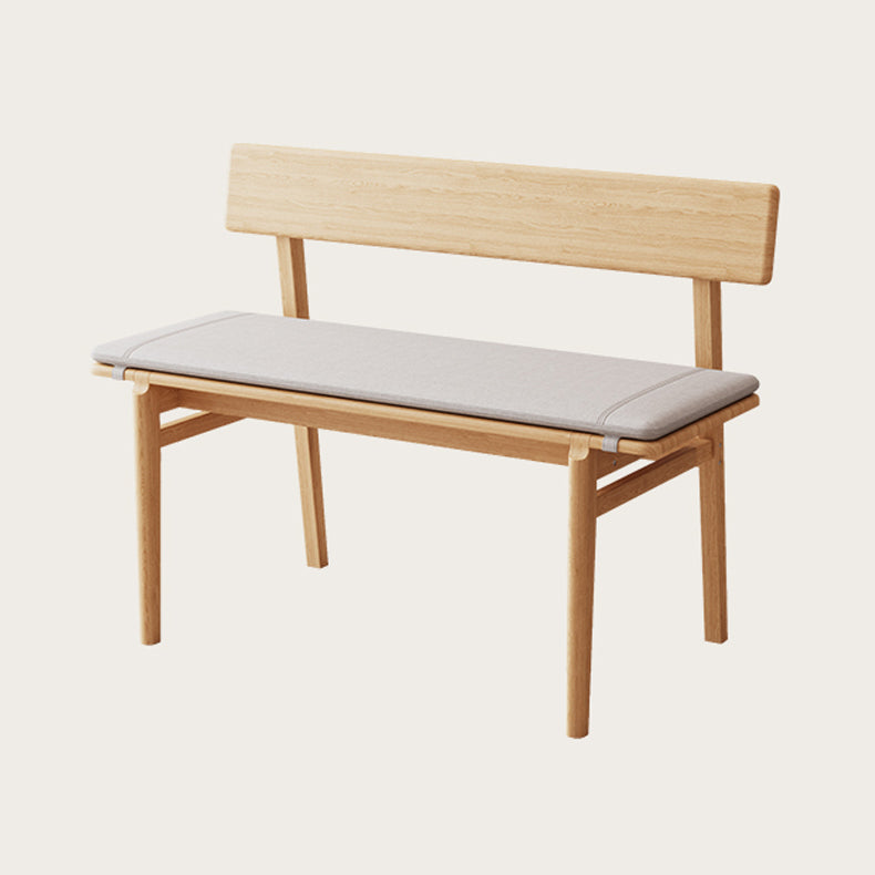 Rustieke eetbank met houten frame, 29,5 "H -bank met 4 poten