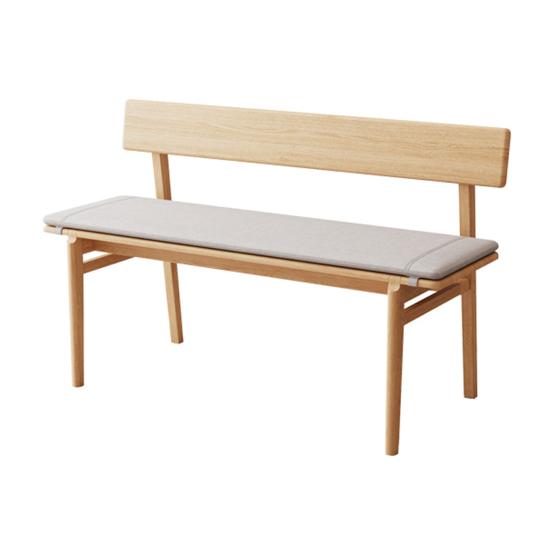 Rustieke eetbank met houten frame, 29,5 "H -bank met 4 poten