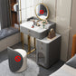 5 Storage Drawers Makeup Vanity Desk Stone Top Dressing Table Grey Clearhalo 'Bedroom Furniture' 'furn' 'furn_makeup_vanities' 'Furniture' 'Makeup Vanities' 'makeup_vanities' 6140882
