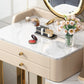 5 Storage Drawers Makeup Vanity Desk Stone Top Dressing Table Clearhalo 'Bedroom Furniture' 'furn' 'furn_makeup_vanities' 'Furniture' 'Makeup Vanities' 'makeup_vanities' 6140890
