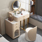 5 Storage Drawers Makeup Vanity Desk Stone Top Dressing Table Clearhalo 'Bedroom Furniture' 'furn' 'furn_makeup_vanities' 'Furniture' 'Makeup Vanities' 'makeup_vanities' 6140894