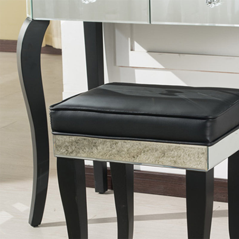 Tabla de tocador de espejo tri-plegable Juego de tocador de 21.5 "de ancho de 2 cavadores de ancho de ancho de ancho