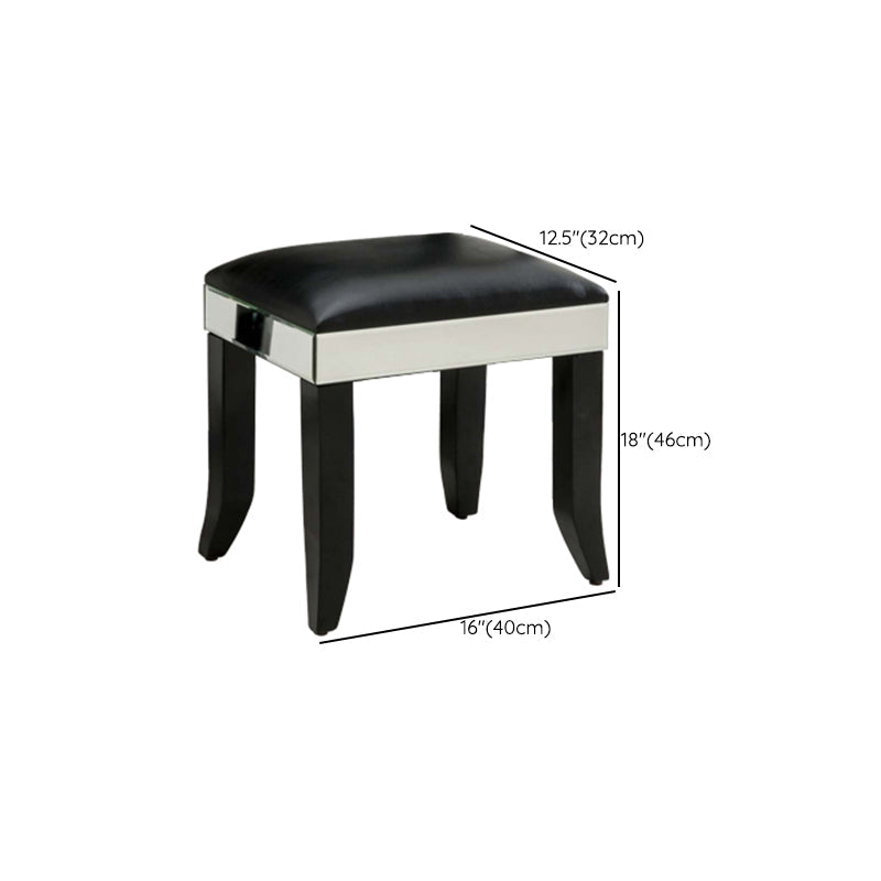 Tabla de tocador de espejo tri-plegable Juego de tocador de 21.5 "de ancho de 2 cavadores de ancho de ancho de ancho