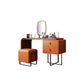 Tavolo da tavolo da vanità in pelle finta 28,7 "h glam 2 cassetti tavolo da trucco vanità