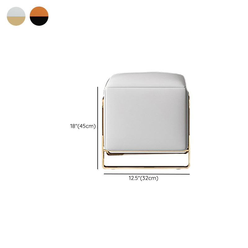 Tavolo da tavolo da vanità in pelle finta 28,7 "h glam 2 cassetti tavolo da trucco vanità