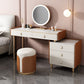 Luxurious Stone Top Dressing Table Bedroom Make-up Vanity in Orange