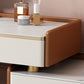 Luxurious Stone Top Dressing Table Bedroom Make-up Vanity in Orange