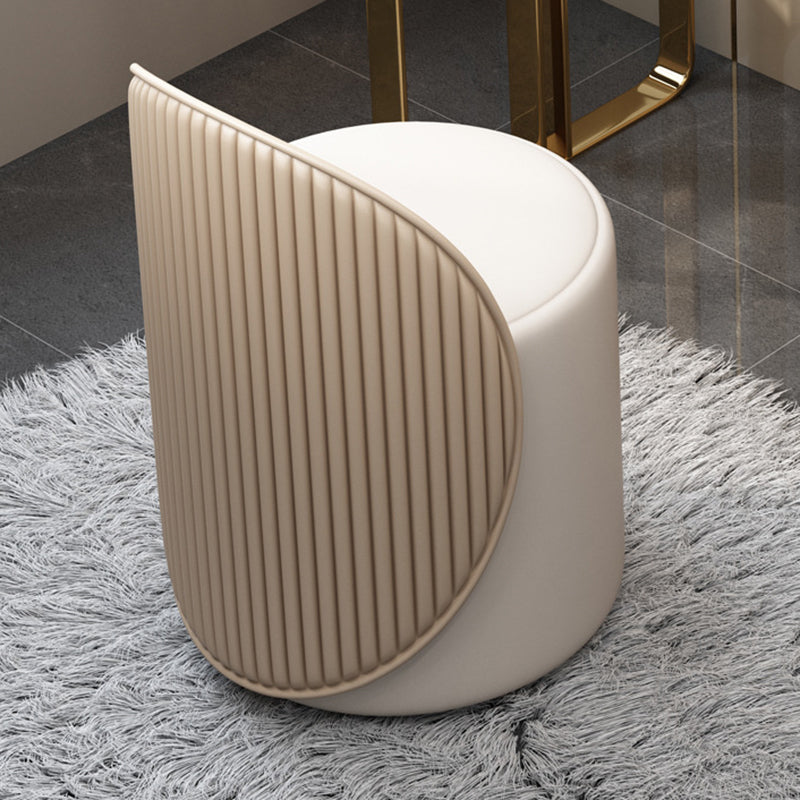 Modern Brown Glass Vanity Table with Stool Drawers Included Dressing Table