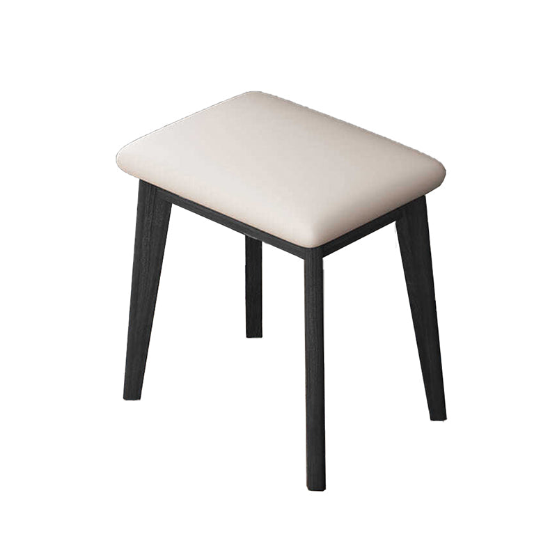 Black Modern Vanity Wood Mirrored Makeup Dressing Table Stool Set Clearhalo 'Bedroom Furniture' 'furn' 'furn_makeup_vanities' 'Furniture' 'Makeup Vanities' 'makeup_vanities' 6141180