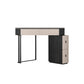 Black Modern Vanity Wood Mirrored Makeup Dressing Table Stool Set Clearhalo 'Bedroom Furniture' 'furn' 'furn_makeup_vanities' 'Furniture' 'Makeup Vanities' 'makeup_vanities' 6141181