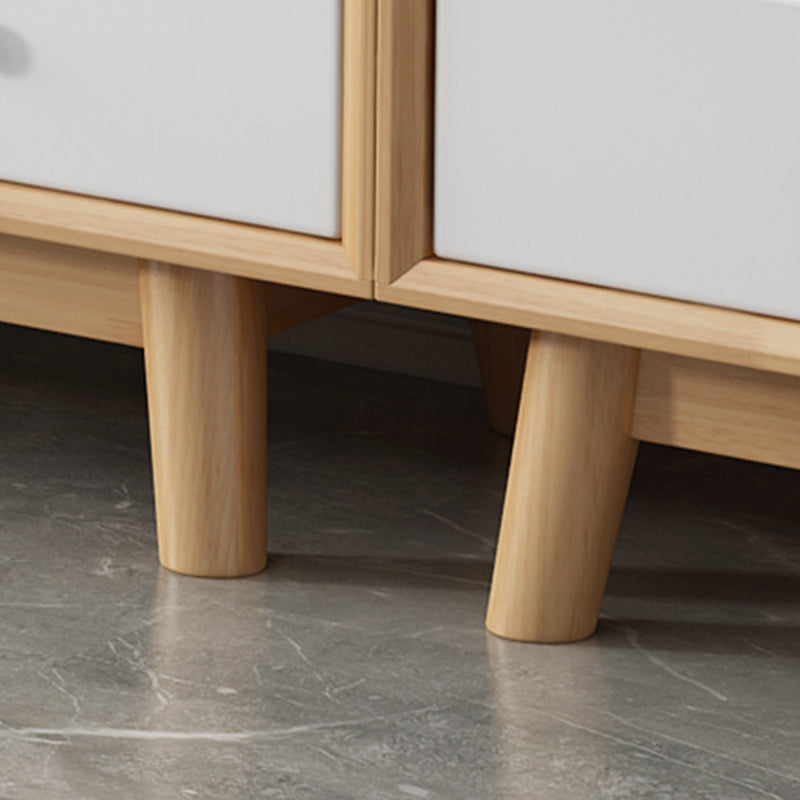 Wooden Coffee Table with 2 Drawers and 4 Wooden Legs in Brone for Living Room Clearhalo 'Coffee & Accent Tables' 'Coffee Tables' 'coffee_tables' 'furn' 'furn_coffee_tables' 'Furniture' 'Living Room Furniture' 6141296