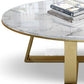 Oval Marble Top Coffee Table with Iron Cross Base Cocktail Table in White Clearhalo 'Coffee & Accent Tables' 'Coffee Tables' 'coffee_tables' 'furn' 'furn_coffee_tables' 'Furniture' 'Living Room Furniture' 6141321