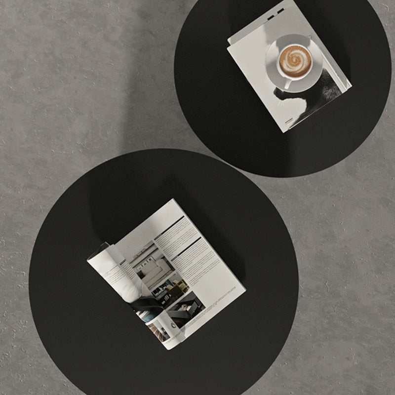 Mid-Century Modern Cocktail Table Pedestal Metal Round Coffee Table Clearhalo 'Coffee & Accent Tables' 'Coffee Tables' 'coffee_tables' 'furn' 'furn_coffee_tables' 'Furniture' 'Living Room Furniture' 6141334