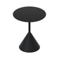 Mid-Century Modern Cocktail Table Pedestal Metal Round Coffee Table 19"L x 19"W x 22"H Black Clearhalo 'Coffee & Accent Tables' 'Coffee Tables' 'coffee_tables' 'furn' 'furn_coffee_tables' 'Furniture' 'Living Room Furniture' 6141339