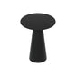 Mid-Century Modern Cocktail Table Pedestal Metal Round Coffee Table 16"L x 16"W x 20"H Black Clearhalo 'Coffee & Accent Tables' 'Coffee Tables' 'coffee_tables' 'furn' 'furn_coffee_tables' 'Furniture' 'Living Room Furniture' 6141340